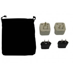 Worldwide Travel Plug Adapter Kit With Carrying Pouch