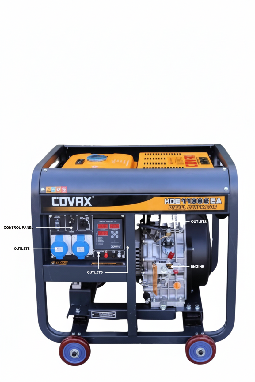 K-CO-KDE-11000EA COVAX DIESEL GENERATOR 9500 Watt