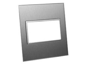 WALL PLATE, TWO GANG SIZE, ACCEPTS COMBINATIONS OF TWO