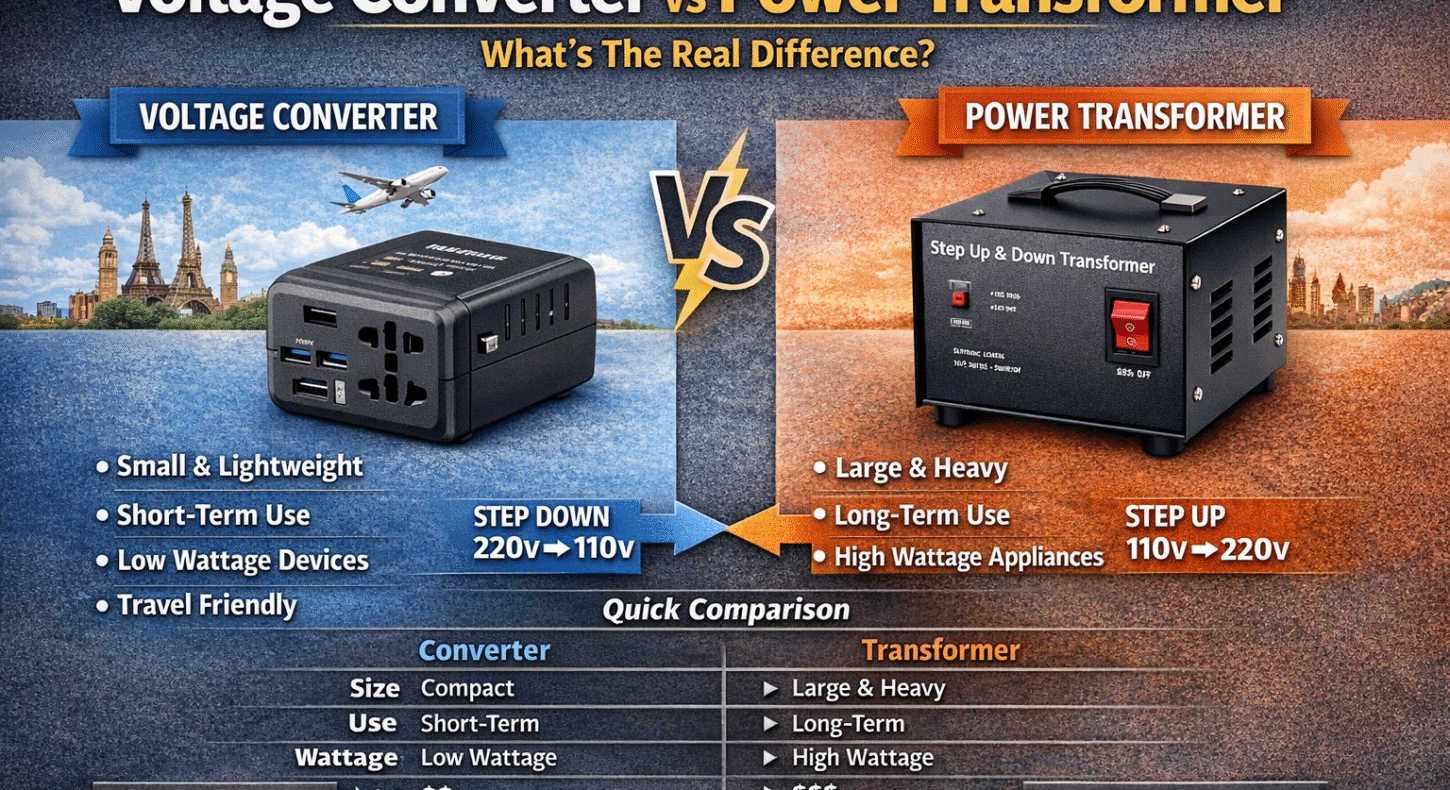 Voltage Converter vs Power Transformer What’s the Real Difference (And Which One Do You Actually Need)